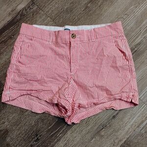 Old Navy Red And White Striped Women's Shorts Size 4